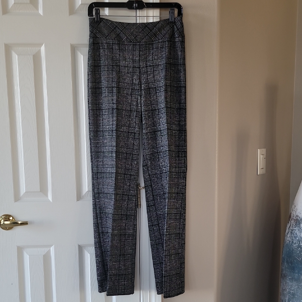 Joseph Ribkoff Gray Plaid Trousers